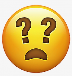 Emoji Emojisticker Sticker Stickers Confused Smiley - Lost ...