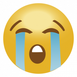 Cry emoji emoticon - Transparent PNG & SVG vector