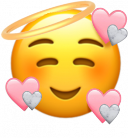 cute #heartemoji #emoji #love #pink #marbke #angel - New ...