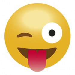 Laugh tongue emoji emoticon - Transparent PNG & SVG vector