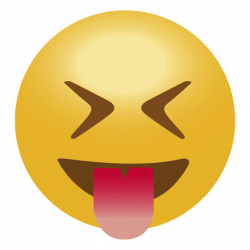 Happy tongue emoji emoticon - Transparent PNG & SVG vector