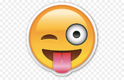 Wink Smiley Emoticon Tongue Emoji - smiley png download ...