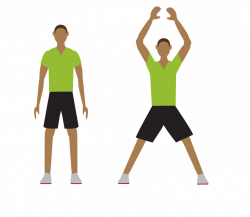 Exercising clipart jumping jacks, Exercising jumping jacks ...