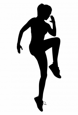 Exercise clipart silhouette, Exercise silhouette Transparent ...