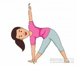 woman performing stretching exercise clipart | Workout diet ...