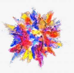 Explosion Color Powder Dust - Color Powder Explosion Png ...