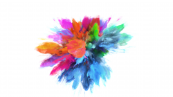 Color Burst - colorful blue magenta smoke explosion fluid ...