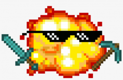 Mpg Minecraft Explosion - Pixel Art Nyan Cats PNG Image ...