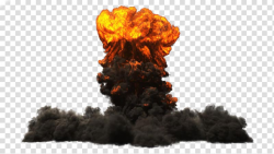 Black and orange fire explosion, Heat Explosion Explosive ...