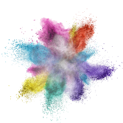 Download Colorful Powder Explosion PNG Image for Free
