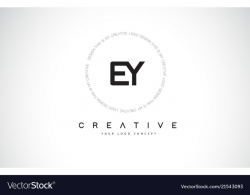 Ey e y logo design with black and white creative