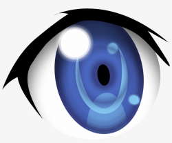 Blue Eyes Clipart Anime Eye - Blue Anime Eyes Png - Free Transparent ...
