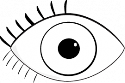 Black and White Eye Clip Art - Black and White Eye Image | ~✿~Black ...