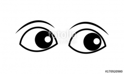 Cartoon Eyes Clipart Vector\