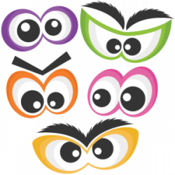 Halloween Spooky Eye Set SVG scrapbook cut file cute clipart files ...