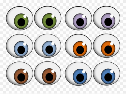 Bear Clipart Eye - Free Printable Eyes For Crafts - Png Download ...
