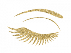 Gold lashes clipart images gallery for free download ...