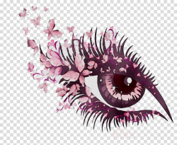 Eye Cartoon clipart - Eye, Eyelash, Pink, transparent clip art