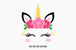 unicorn svg, unicorn eyelashes, unicorn birthday svg, Magical unicorn svg,,  unicorn face svg, Cricut, Silhouette Cut File, SVG DXF EPS