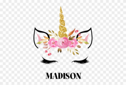 Favorite - Unicorn With Eyelashes Clipart (#214371) - PinClipart