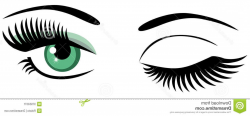 Posteye With Eye Lashes Vector Clip Art | HandandBeak