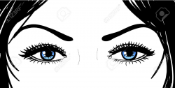 Beautiful black eyes clipart - Clip Art Library