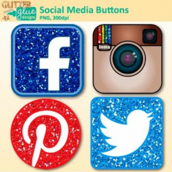 Social Media Button Clip Art: Teach your students internet safety ...
