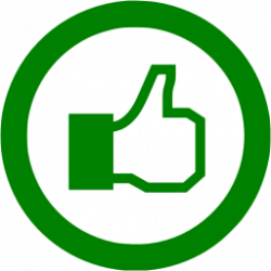 Green facebook like 5 icon - Free green like icons