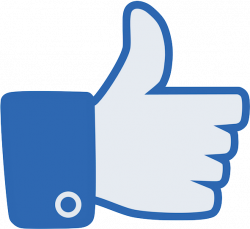 Facebook Like &ndash Thumb Up Icon Free Vector And - High ...