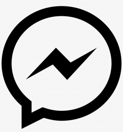 Facebook Messenger Icon - Facebook Messenger Logo Black And ...