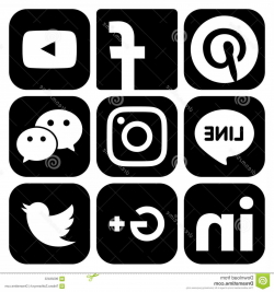 Facebook Twitter Instagram Icons Vector at GetDrawings.com ...