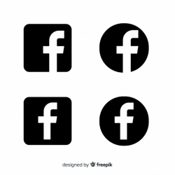 Black and white facebook symbol Vector | Free Download
