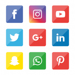 Social Media Icons Set Logo Vector Illustrator, Social ...