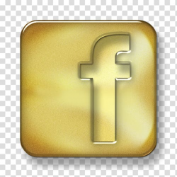 Yellow Facebook logo, Gold Computer Icons Logo Social media ...