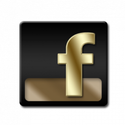 FaceBook Gold Icon | Download Black and Gold icons | IconsPedia