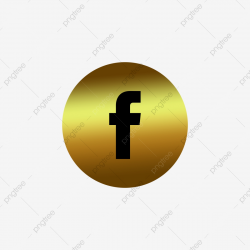 Facebook Png Gold Logo Icon Transparent Background, Facebook ...