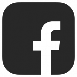 Black and white, dark grey, facebook icon