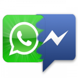 Facebook Messenger Vs WhatsApp Logo Png #44103 - Free Icons ...