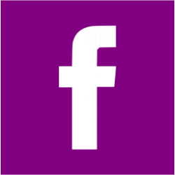 Purple facebook 2 icon - Free purple social icons