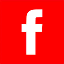 Red facebook 2 icon - Free red social icons