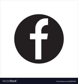 Facebook logotype social network