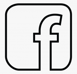 White Facebook Icon Outline - White Transparent Facebook ...