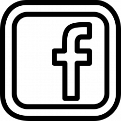 Facebook Social Letter Logo Outline Inside Double Rounded ...