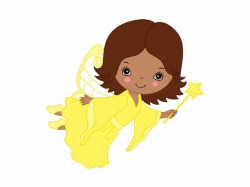 African American Fairy Clipart - Digital Vector Fairy, Girl ...