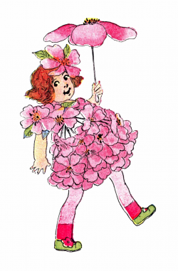 Free Vintage Clip Art - Flower Fairies for Spring - The Graphics Fairy