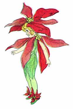 Free Vintage Clip Art - Flower Fairies - Christmas - The Graphics Fairy