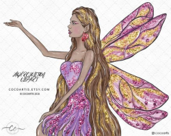 Magical Glitter Fairies Clipart Dragonfly Clipart fairy | Etsy ...