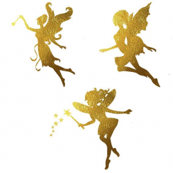 Fairy clipart gold foil fairies clipart gold foil fairytale | 4th B ...
