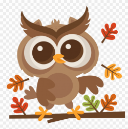 Racoon Clipart Woodland Owl - Cute Fall Clipart Transparent, HD Png ...