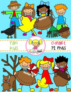 Fall Clipart {Kids Clipart} by Victoria Saied | Teachers Pay Teachers